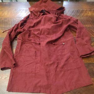 Hooded drawstring jacket